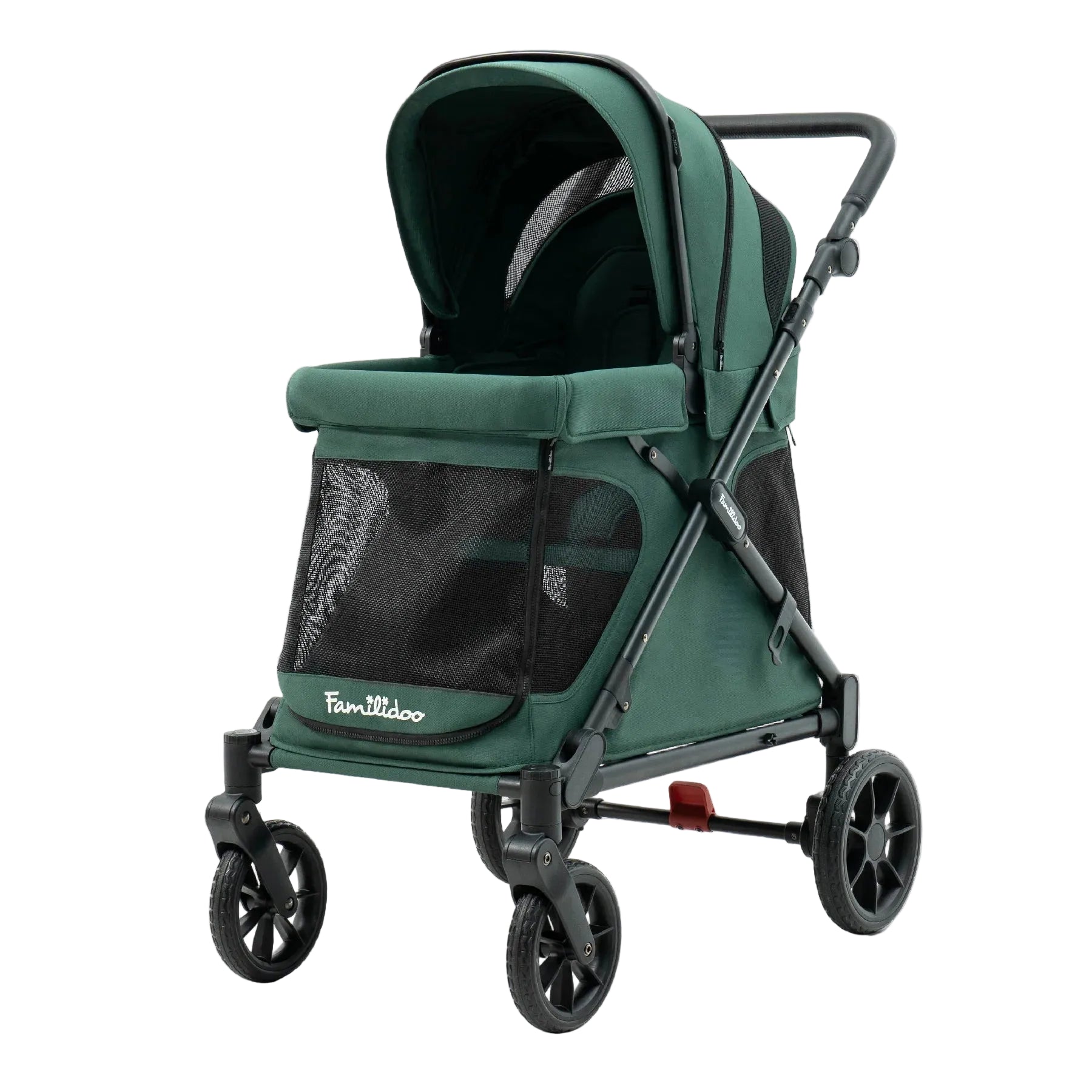 Familidoo Q1 2.0 Wagon Stroller-Emerald Green 
