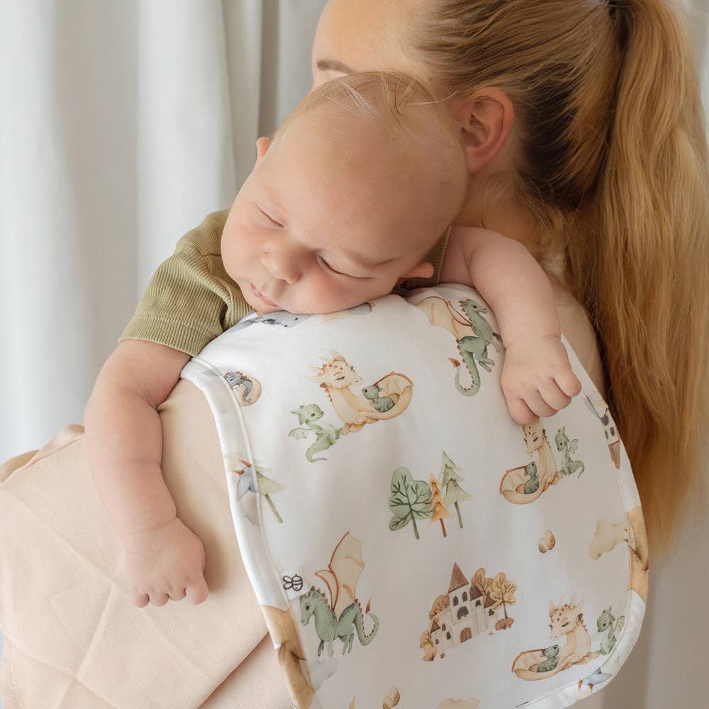Snuggle Hunny - Dragon Organic Cotton Burp Cloth