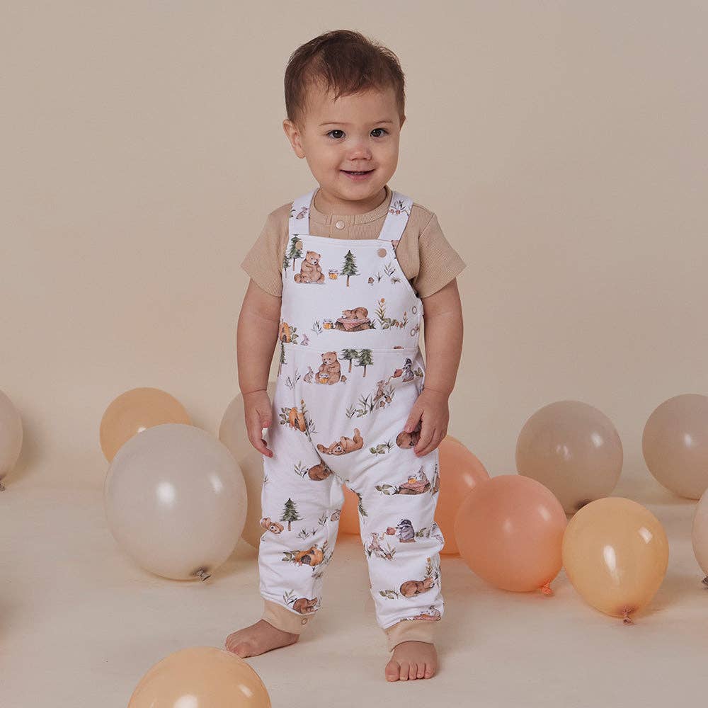 Snuggle Hunny - Bears Organic Snuggle Overalls - 0-3 Months (000)