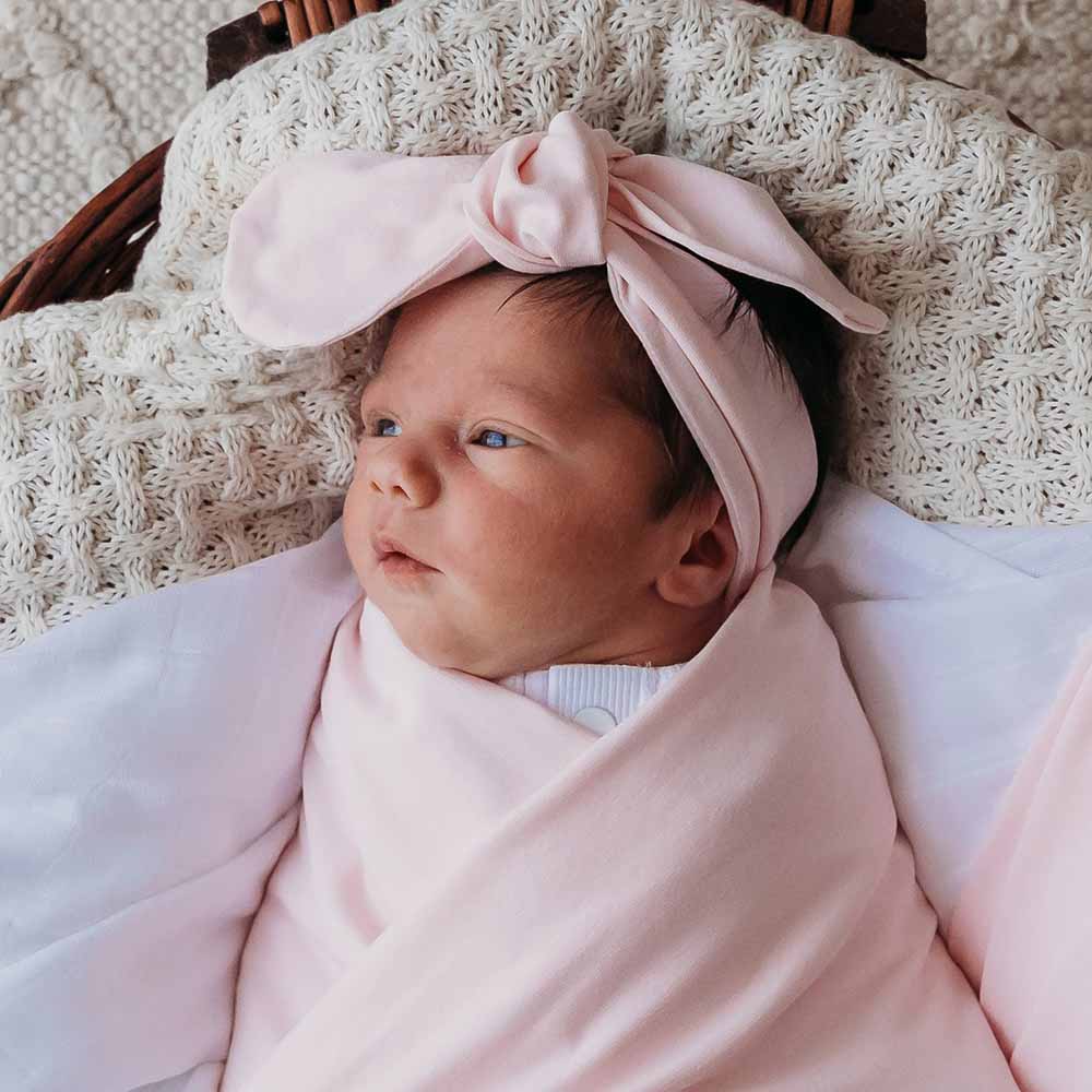 Snuggle Hunny - Baby Pink Organic Topknot