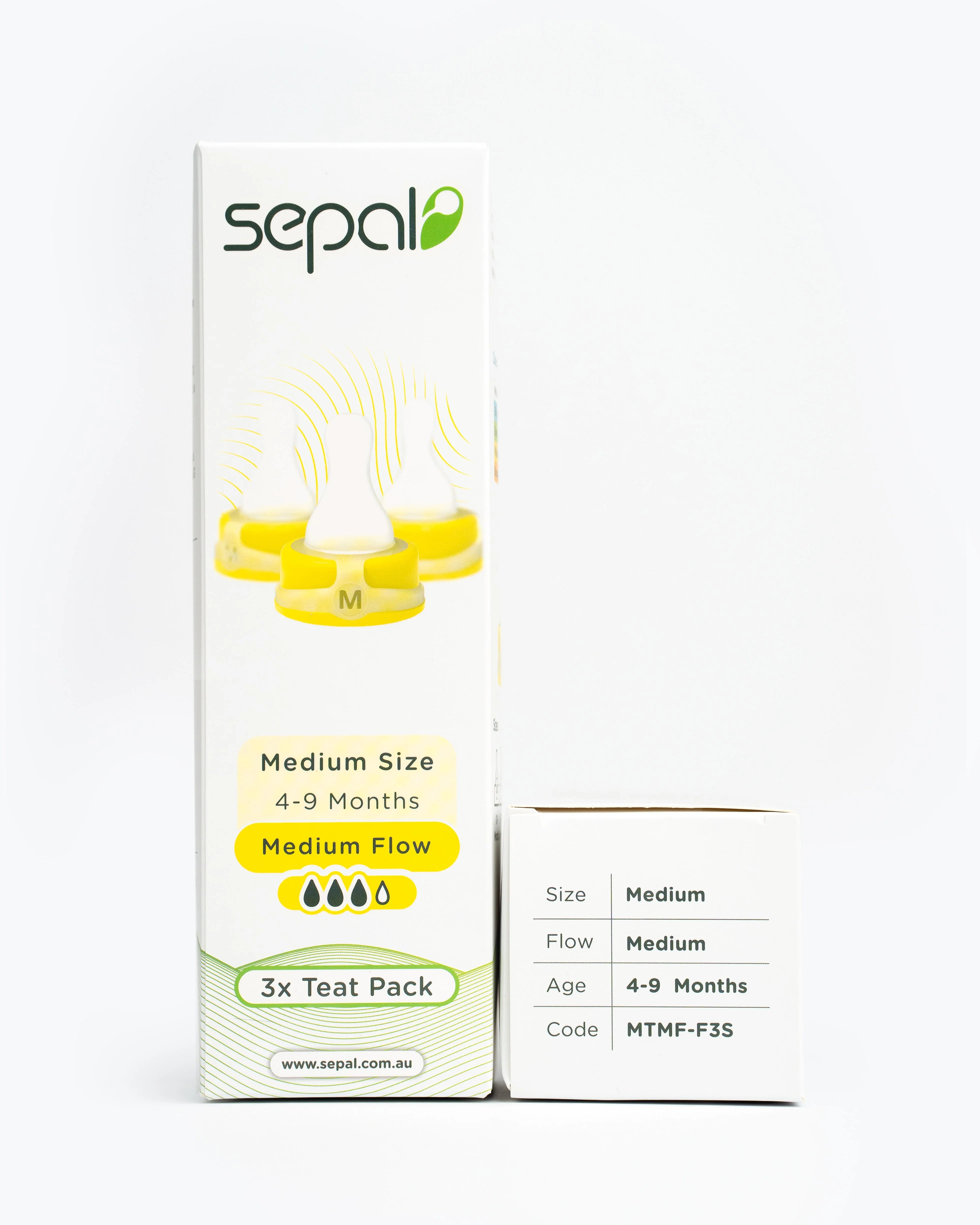 Sepal 3 Pack Teats | Medium Teat | Medium Flow 