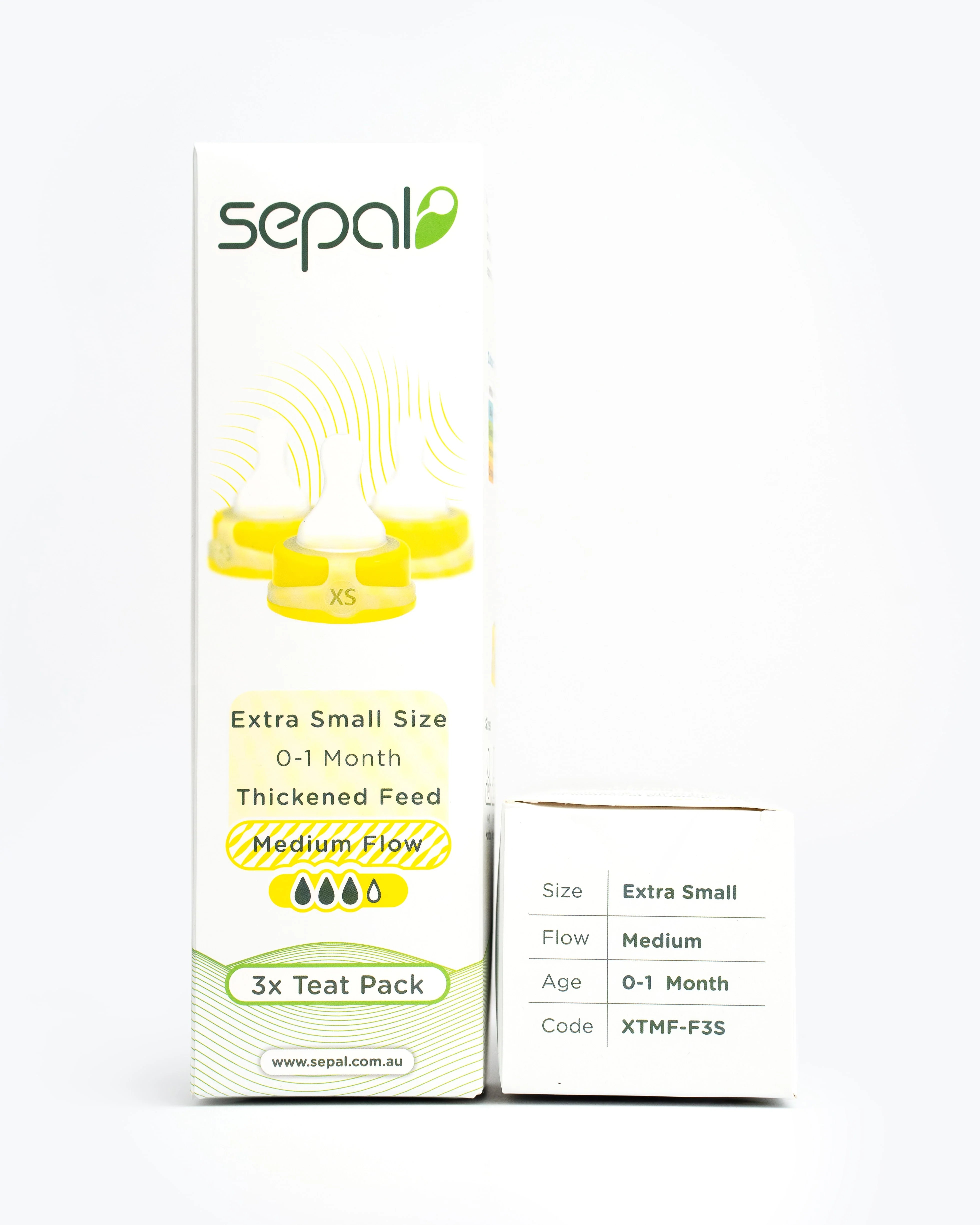 Sepal 3 Pack Teats | Extra Small Teat | Medium Flow 