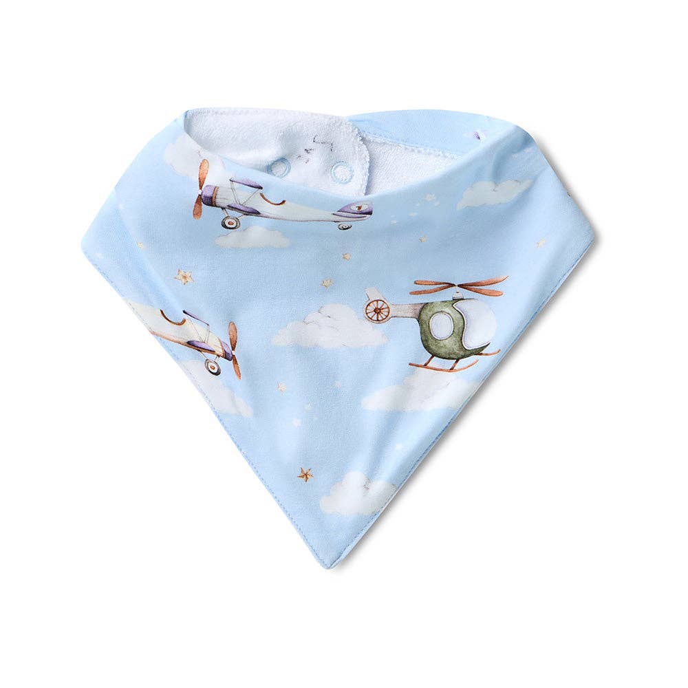 Snuggle Hunny - Taking Flight Organic Dribble Bib 