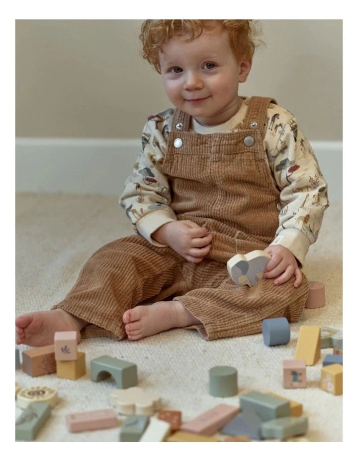 Little Dutch Safari Friends Wooden Building Blocks