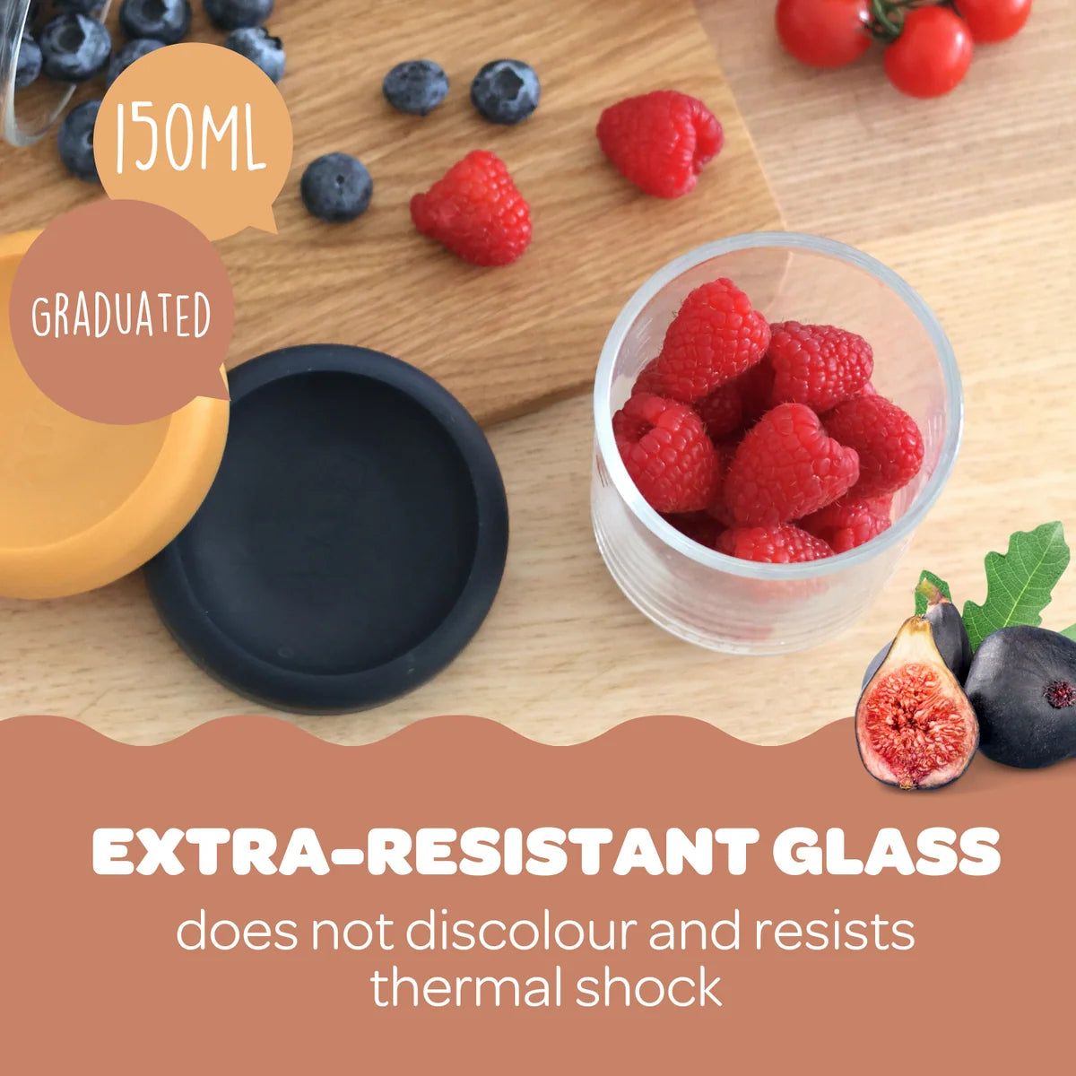 Beaba 150ml Glass Containers - 6 Pack