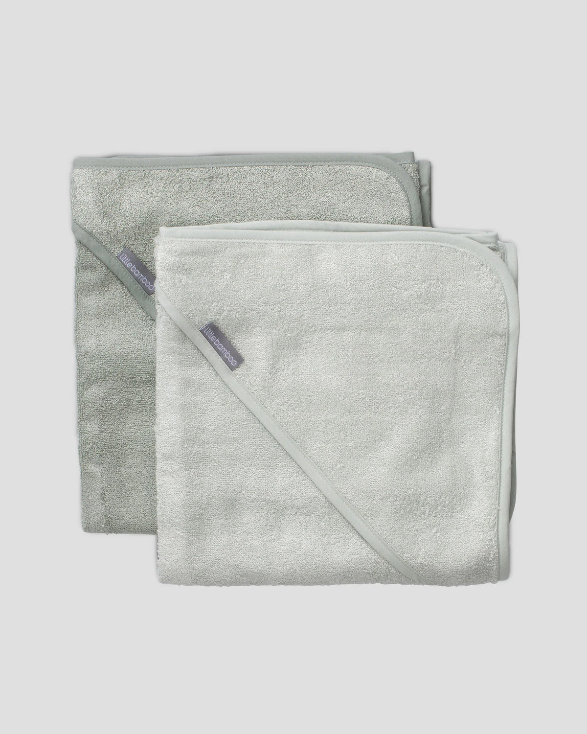 Little Bamboo Baby Hooded Towel 2PK - Turtle Bay