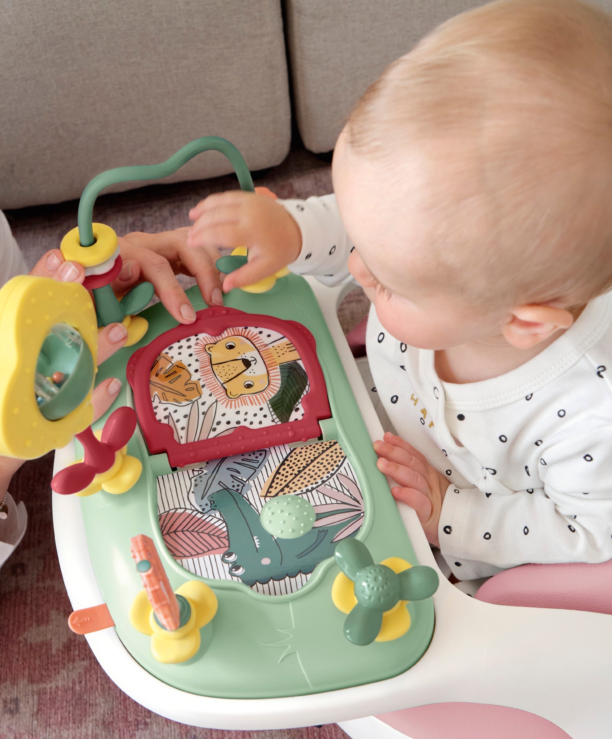 Mamas & Papas Snug Floor Seat with Activity Tray - Blossom - Tiny Tots Baby Store 