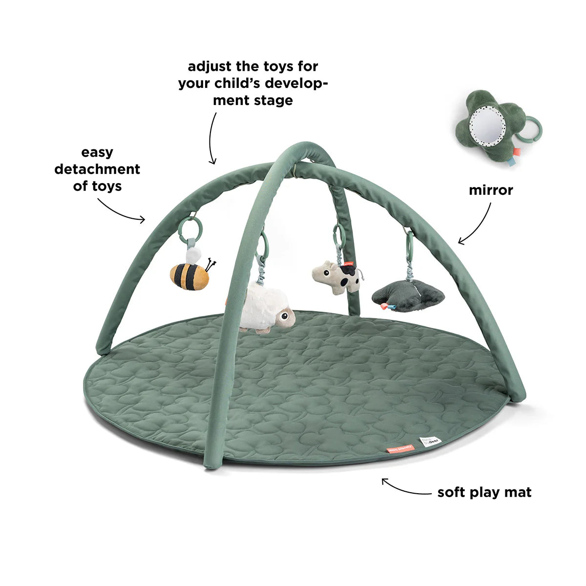 Done by Deer Activity Play Mat Green 