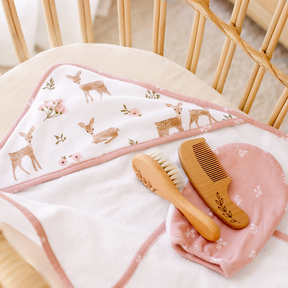 Living Textiles 4pc Baby Bath Gift Set -Sophia's Garden - Tiny Tots Baby Store 