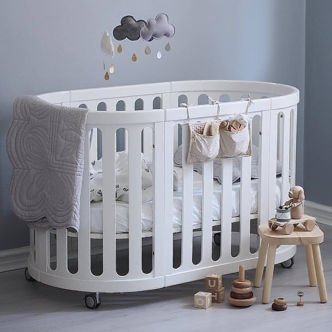 Cocoon NEST 4in1 Cot and mattress Set - WHITE | Essential Starter Cot Package 