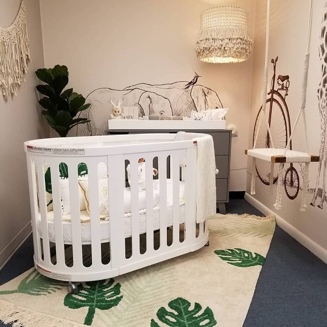 Cocoon NEST 4in1 Cot and mattress Set - WHITE | Essential Starter Cot Package 