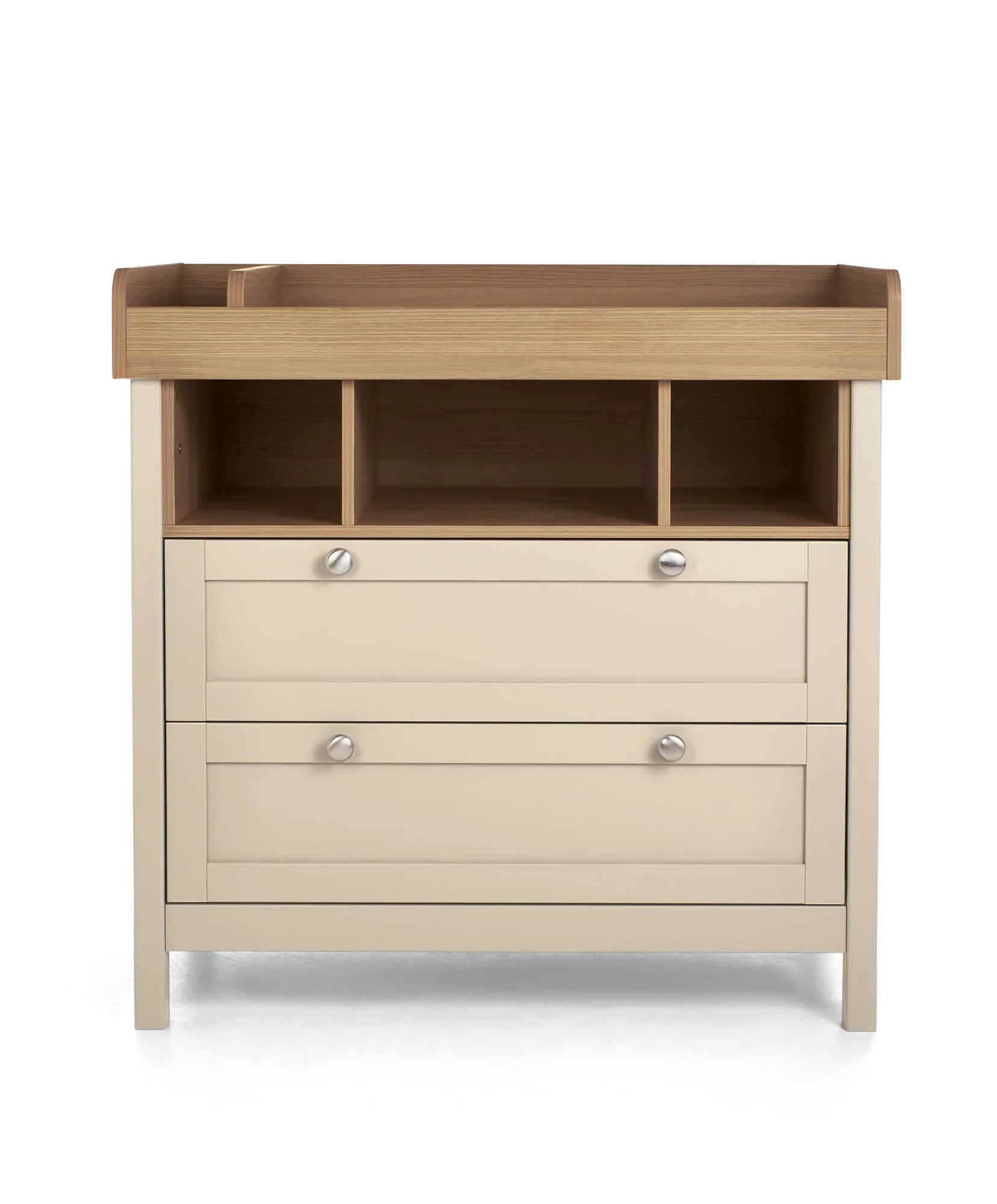 Wooden Harwell Dresser Changer with drawers and storage cubbies for Toshi Baby nursery