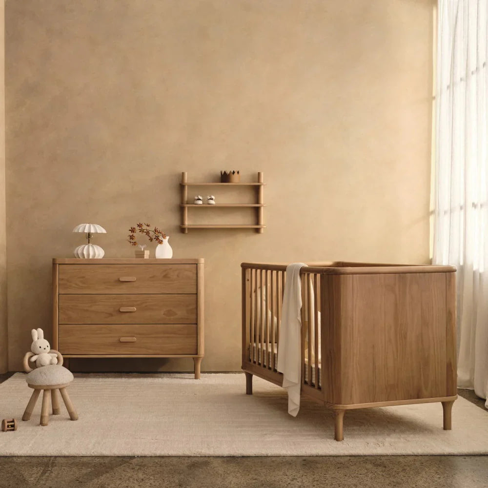 Wooden baby room furniture Tasman Eco Willow 3 Drawer Chest by Toshi Baby