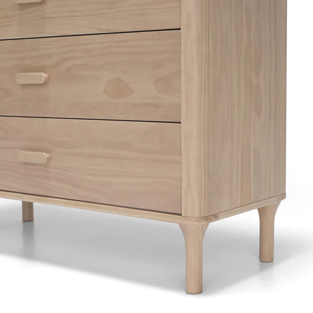 Wooden dresser with drawers from Tasman Eco Willow for Toshi Baby and baby strollers