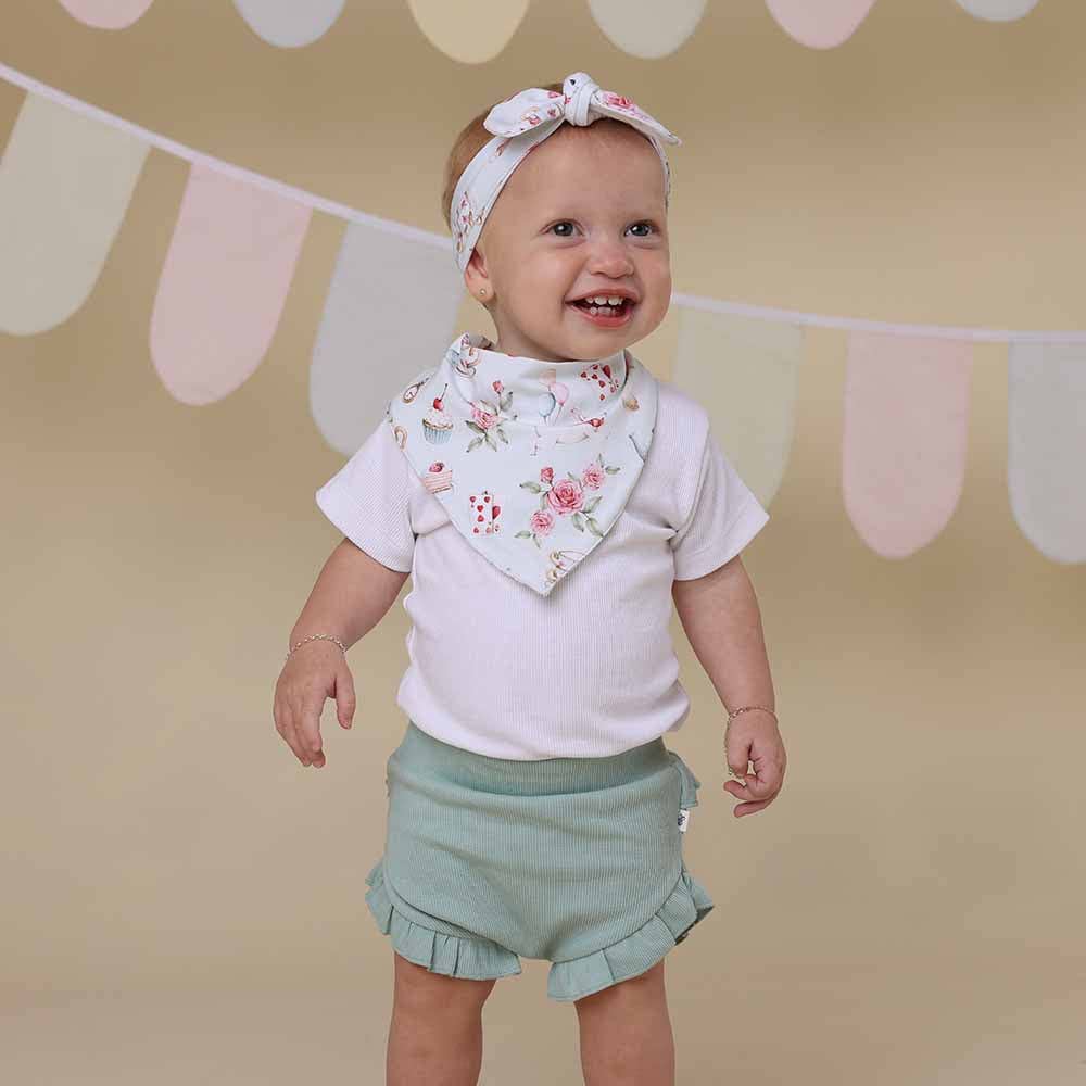 Snuggle Hunny - White Rabbit Organic Dribble Bib 