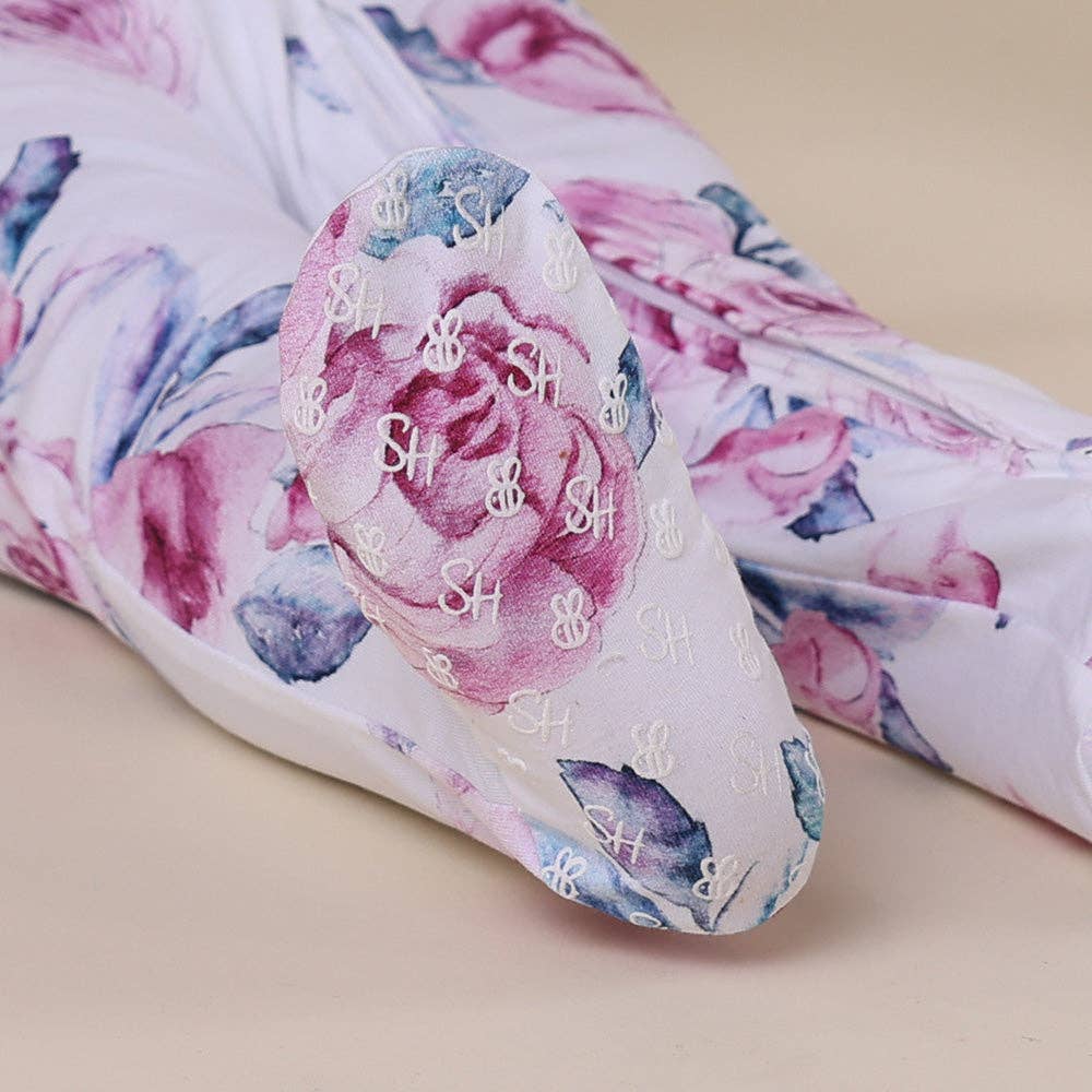 Snuggle Hunny - Lilac Skies Organic Snuggle Sleepsuit Zip Footie with Frill - 0-3 Months (000) 