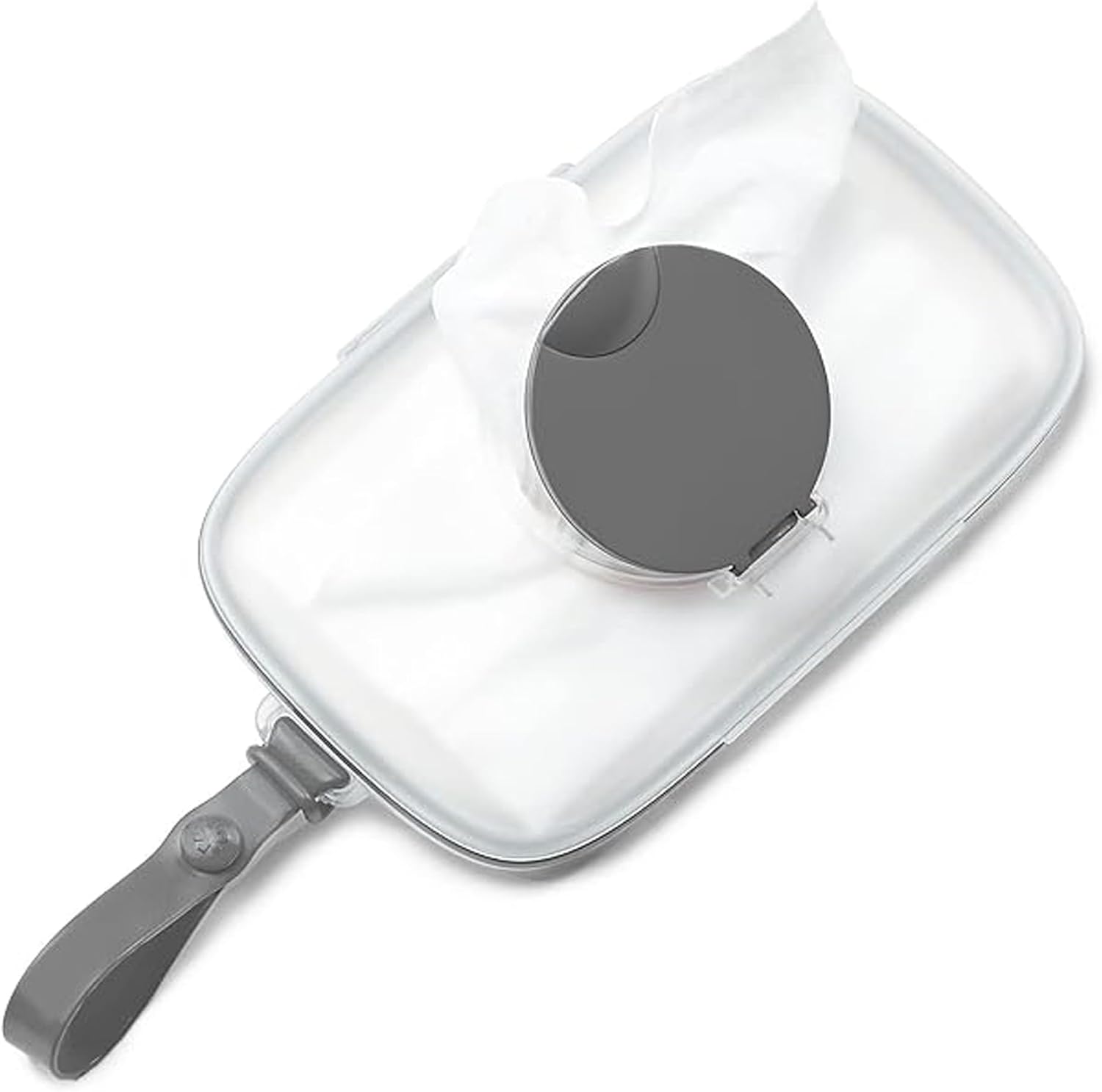 Skip Hop On-the-Go Snug Seal Baby Wipes Case, Grey