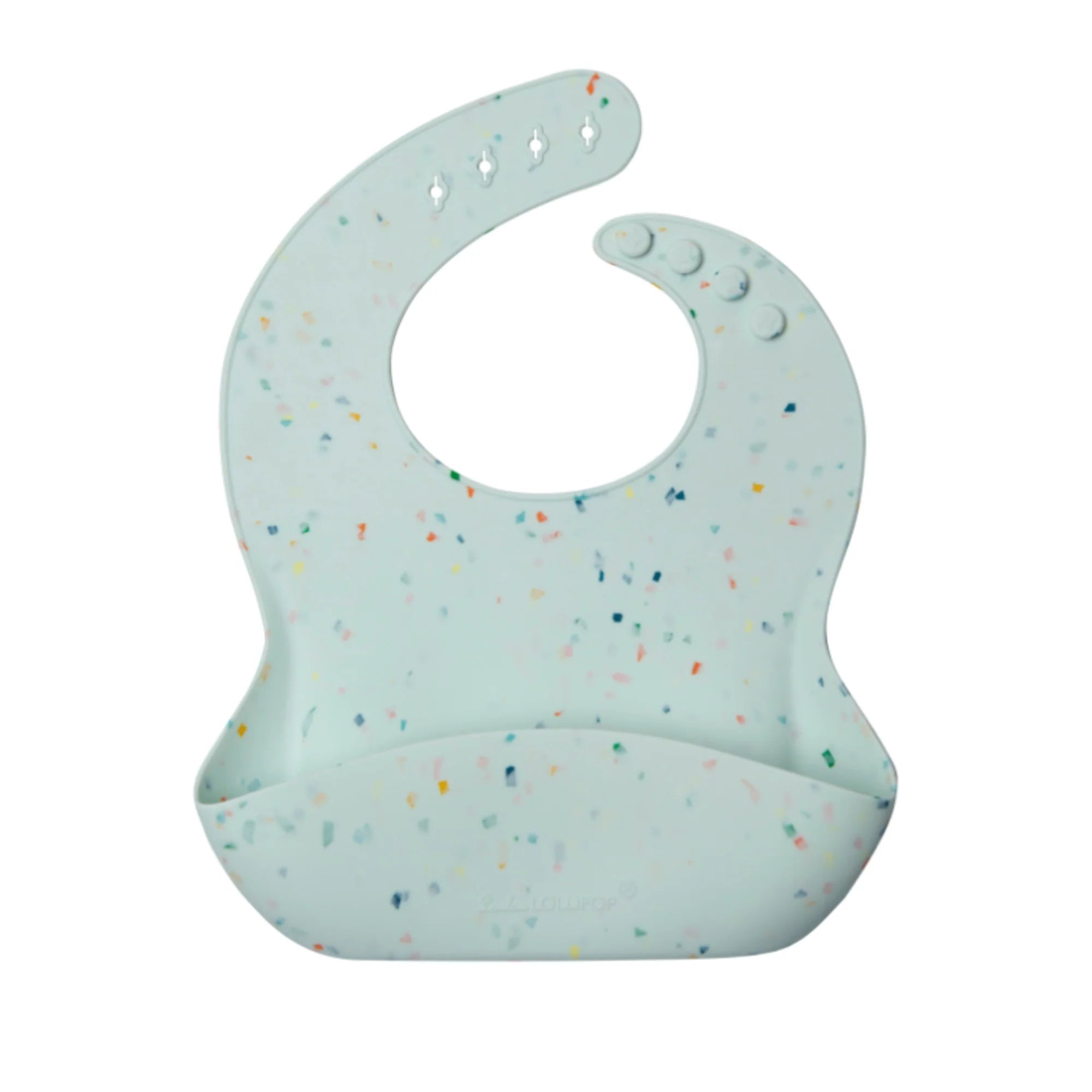 LouLou Lollipop, Silicone Bib - Confetti Mint
