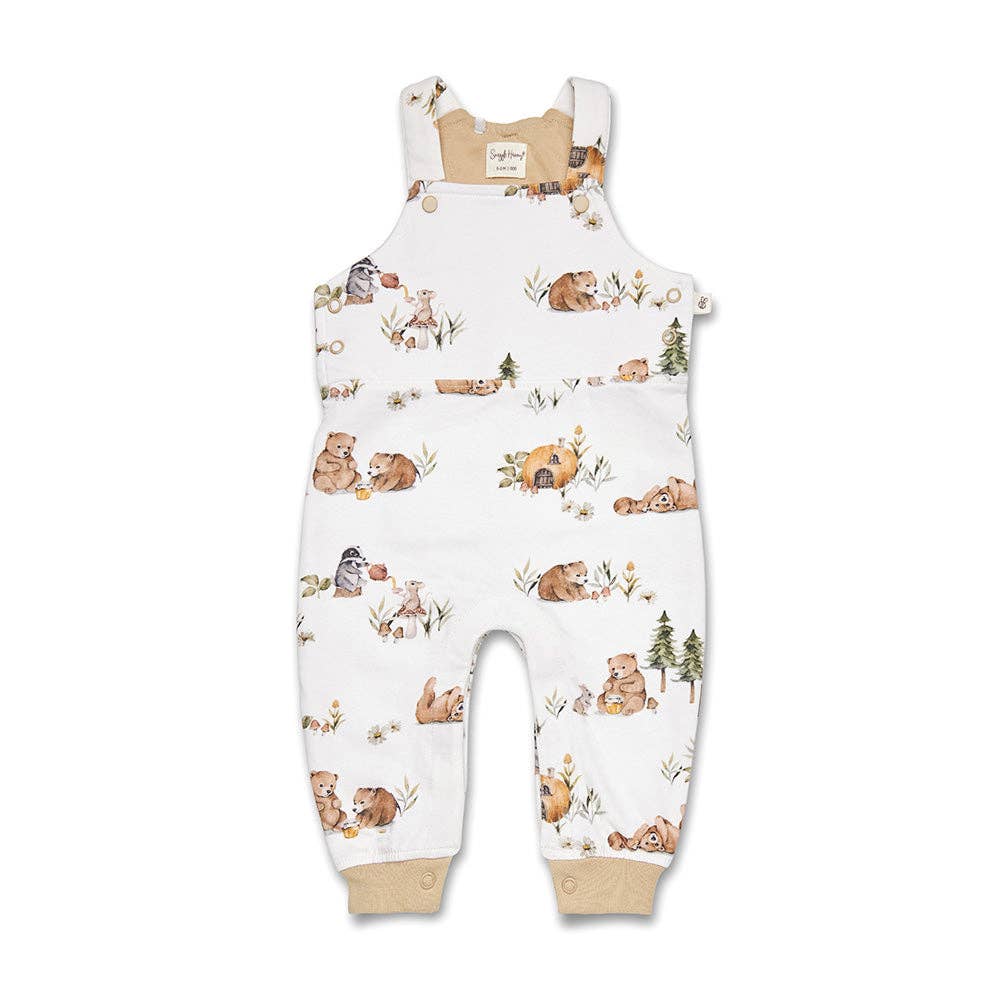Snuggle Hunny - Bears Organic Snuggle Overalls - 3-6 Months (00)