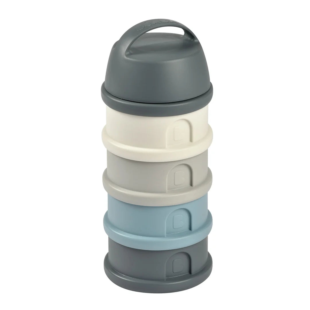 Beaba Formula and Snacks Container - MINERAL GREY/BLUE