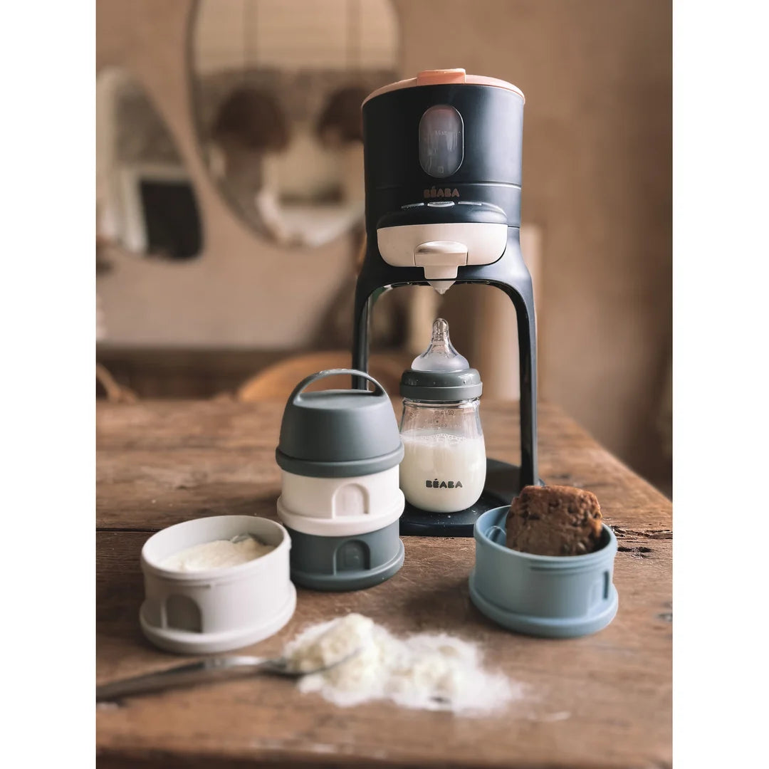 Beaba Formula and Snacks Container - MINERAL GREY/BLUE