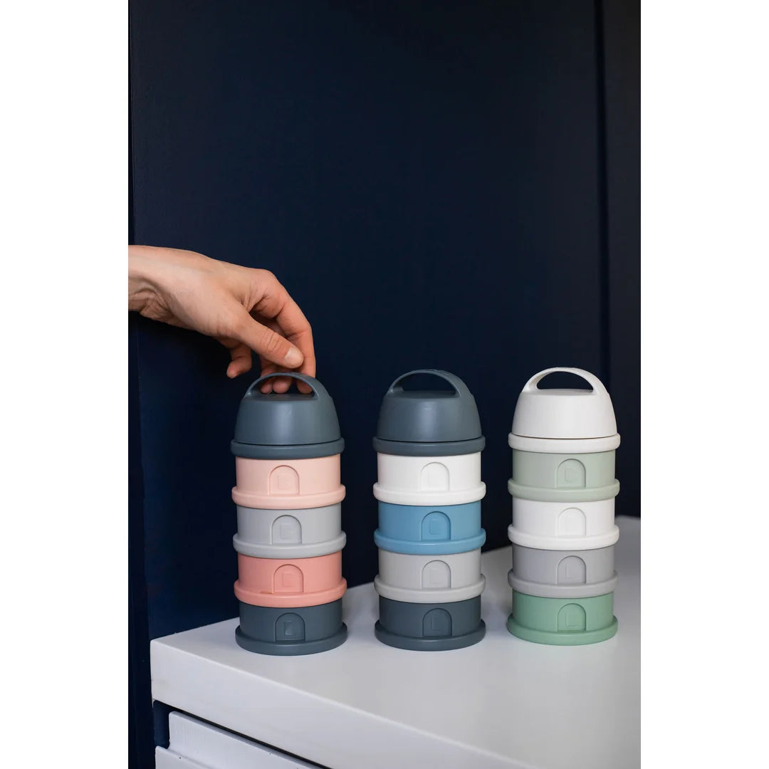 Beaba Formula and Snacks Container - MINERAL GREY/PINK