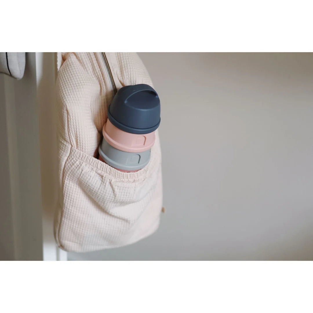 Beaba Formula and Snacks Container - MINERAL GREY/PINK
