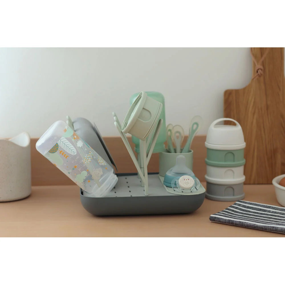 Beaba Forest Drying Rack - GREEN/GREY