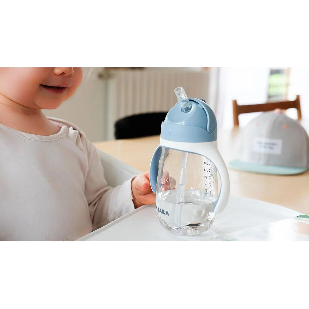 Beaba Straw Cup 300ML - WINDY BLUE