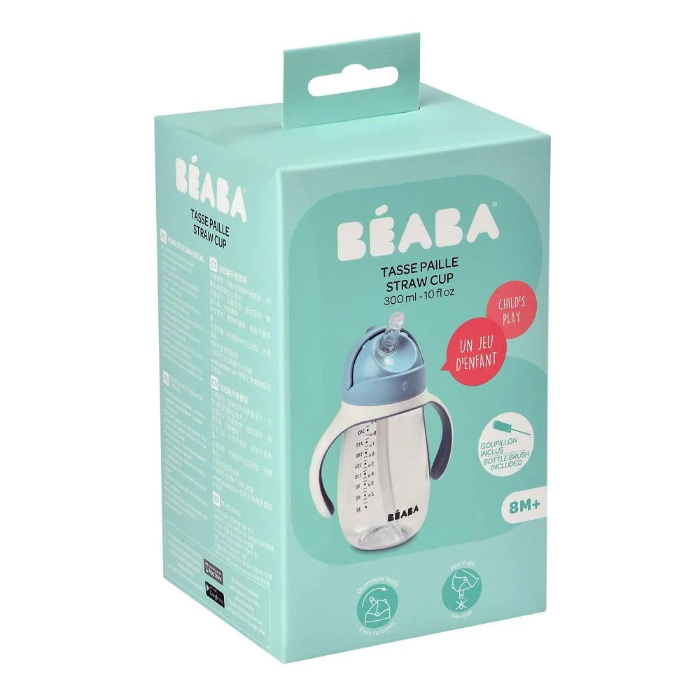 Beaba Straw Cup 300ML - WINDY BLUE