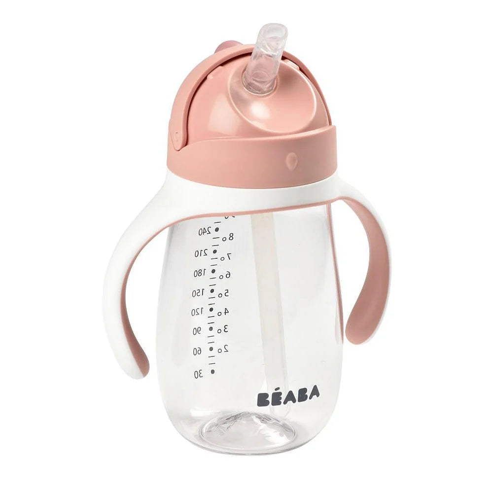 Beaba Straw Cup 300ML - VINTAGE PINK