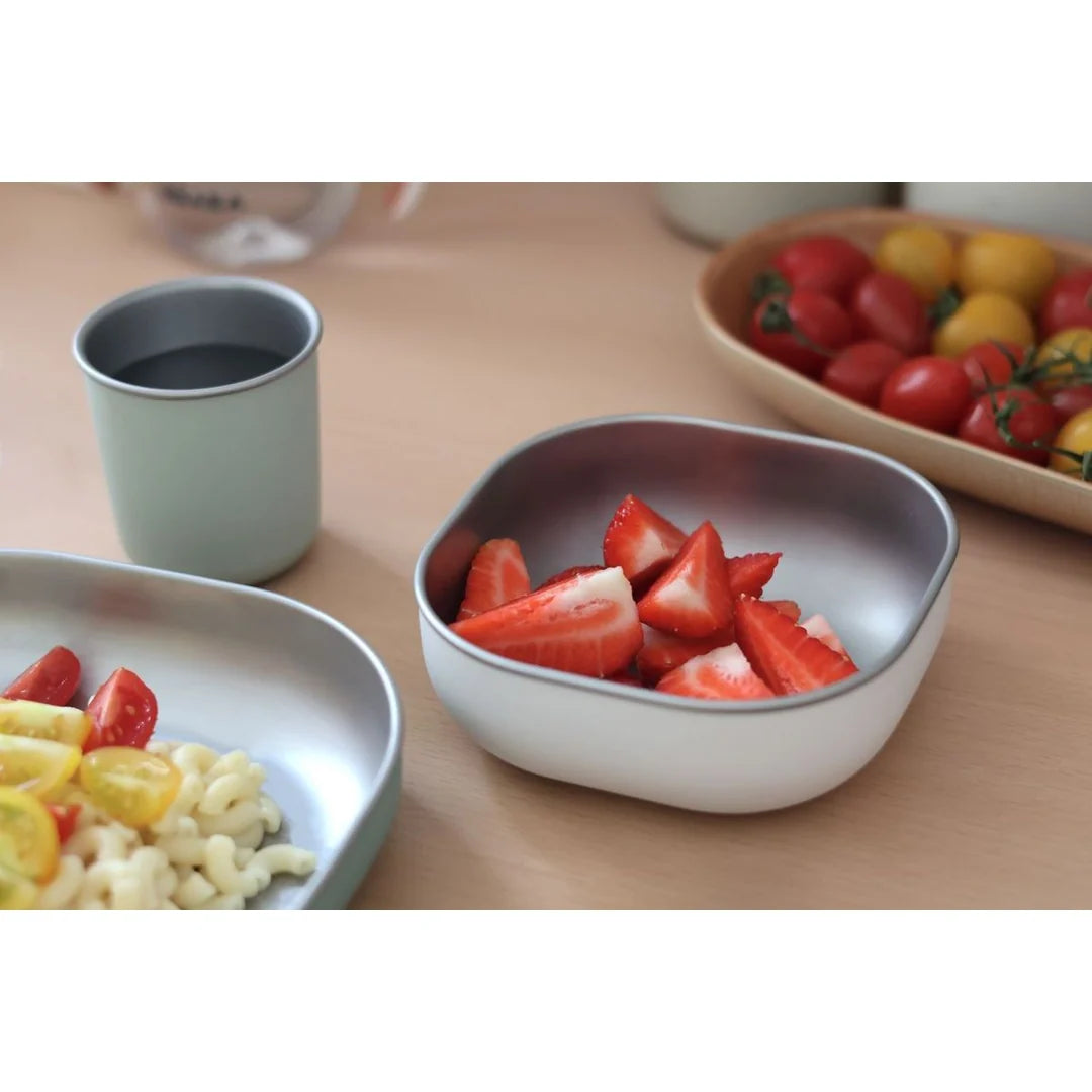 Beaba Stainless Steel Meal Set - SAGE GREEN