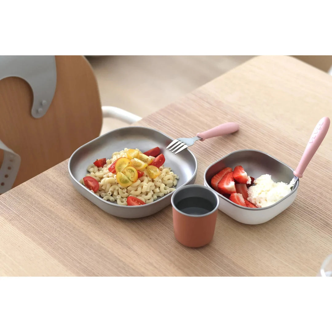Beaba Stainless Steel Meal Set - TERRACOTTA