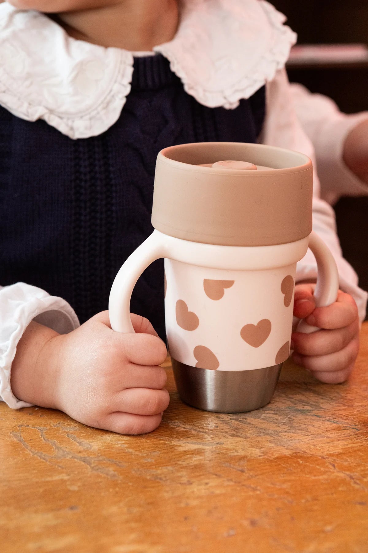 Beaba Click & Drink 360 Stainless Steel Learning Cup - Big Love