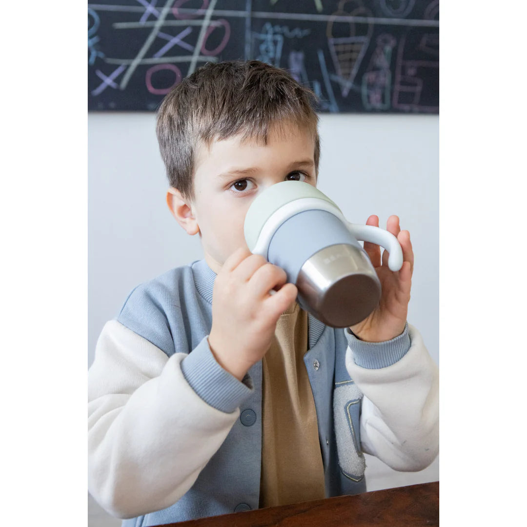 Beaba Click & Drink 360 Stainless Steel Learning Cup 240ML - PEBBLE | ETA early July