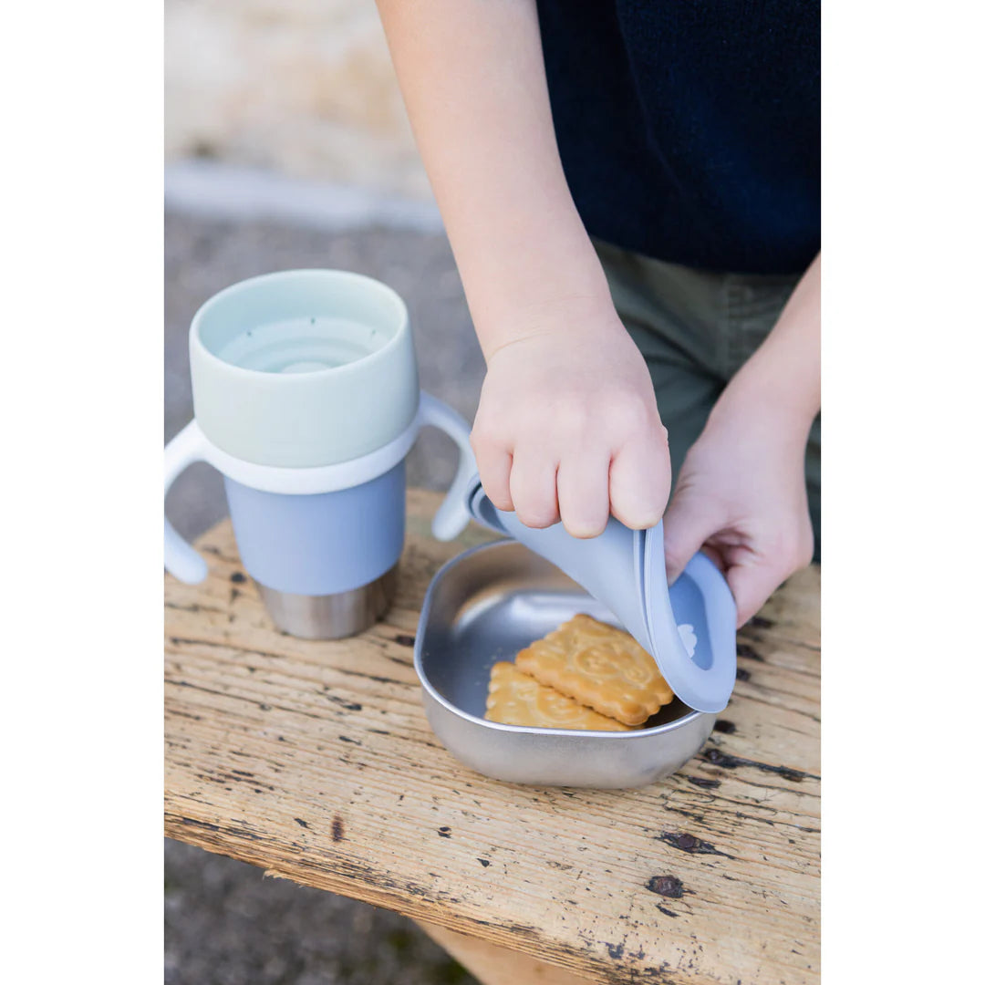 Beaba Click & Drink 360 Stainless Steel Learning Cup 240ML - PEBBLE | ETA early July