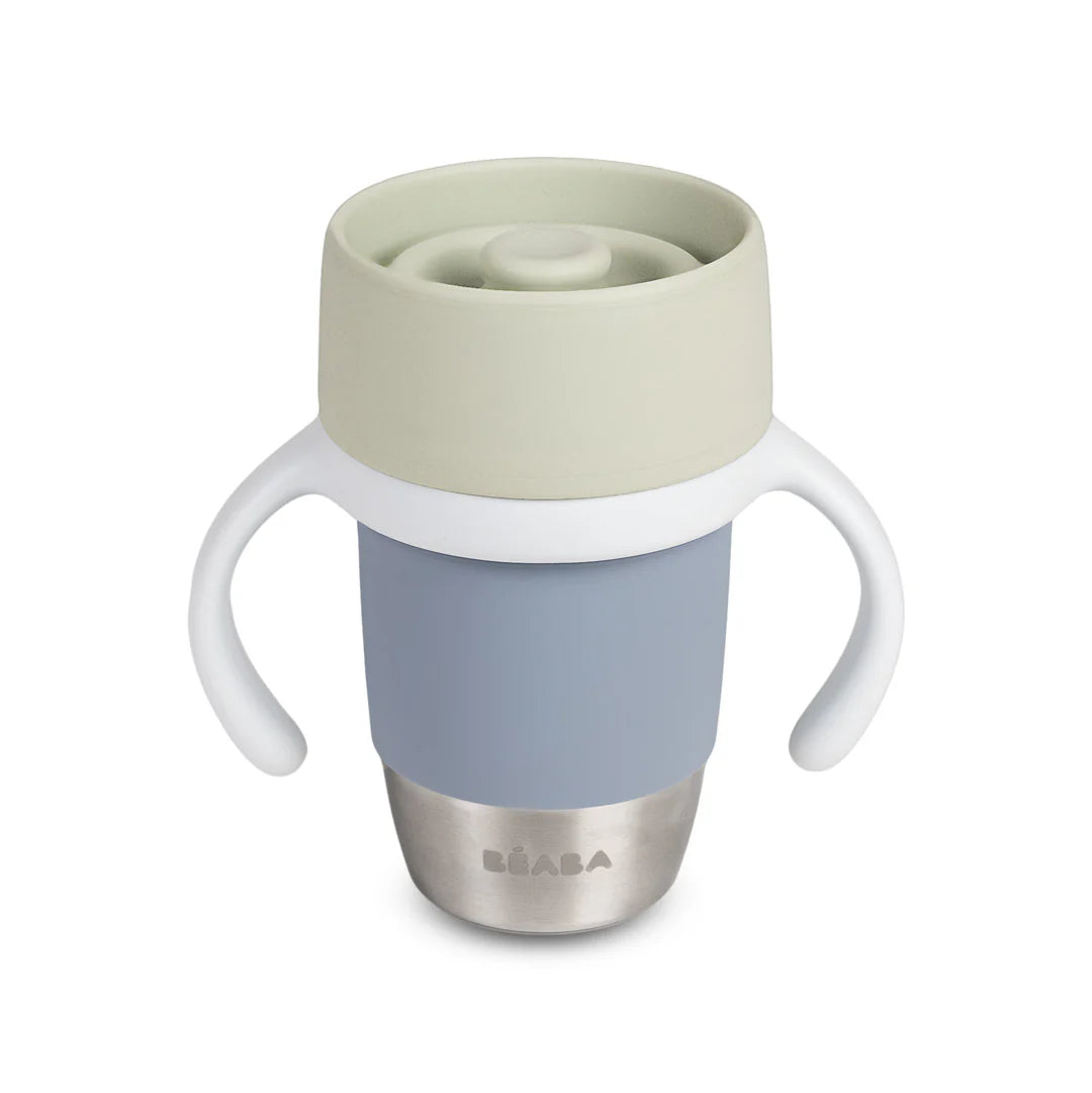 Beaba Click & Drink 360 Stainless Steel Learning Cup 240ML - PEBBLE | ETA early July