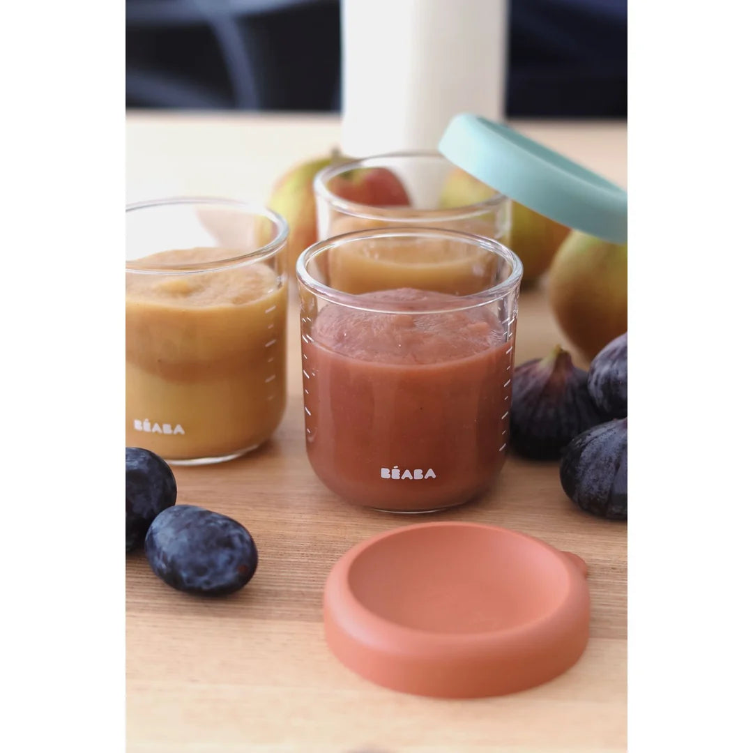Beaba Glass Portion Jars 250ML 6 Pack