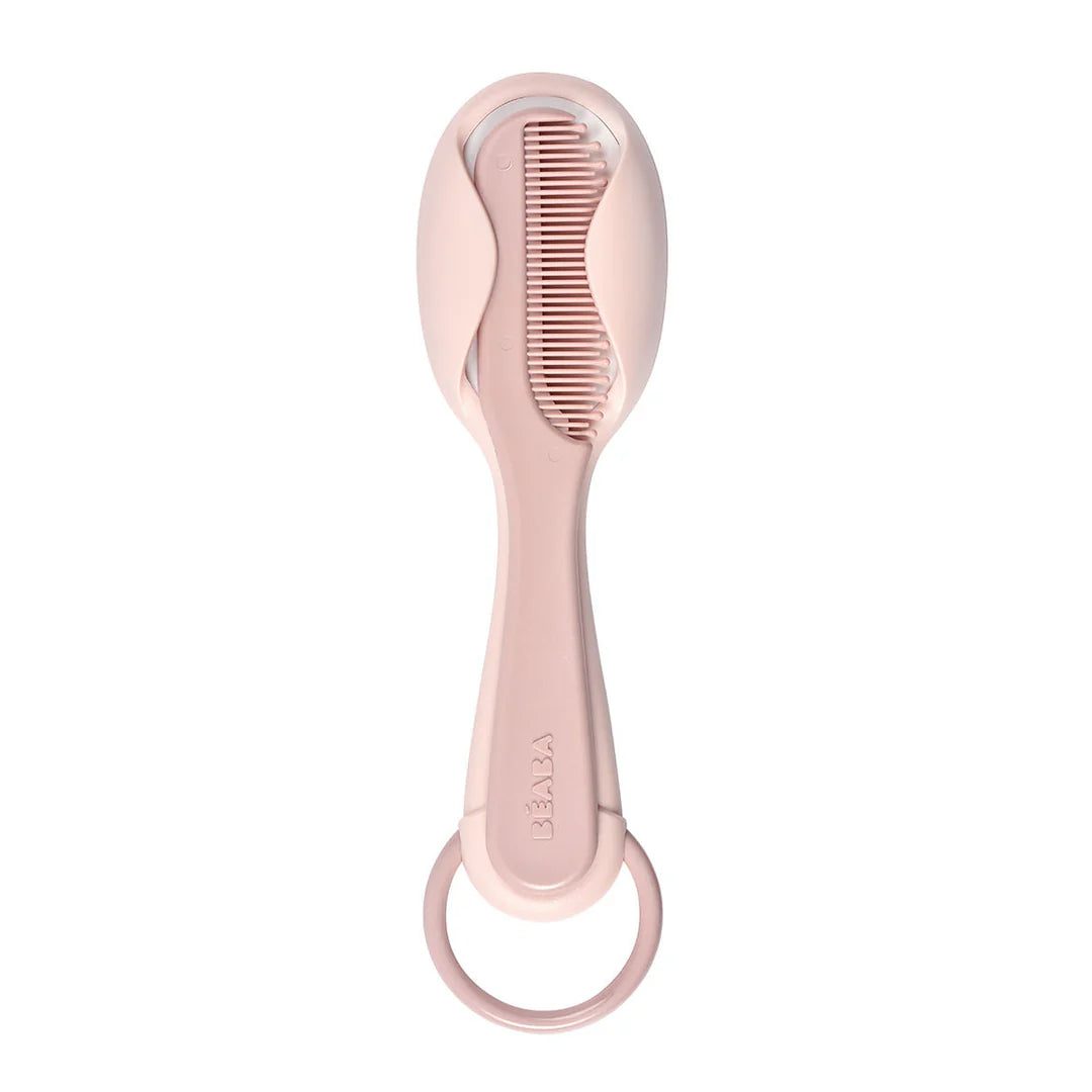 Beaba Baby Brush & Comb - OLD PINK