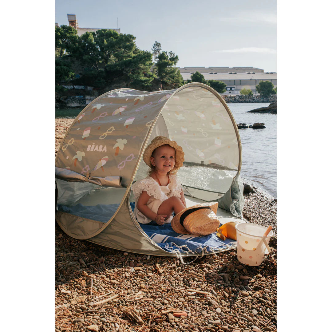 Beaba Breezy Solar Anti UV Tent - Seagrass