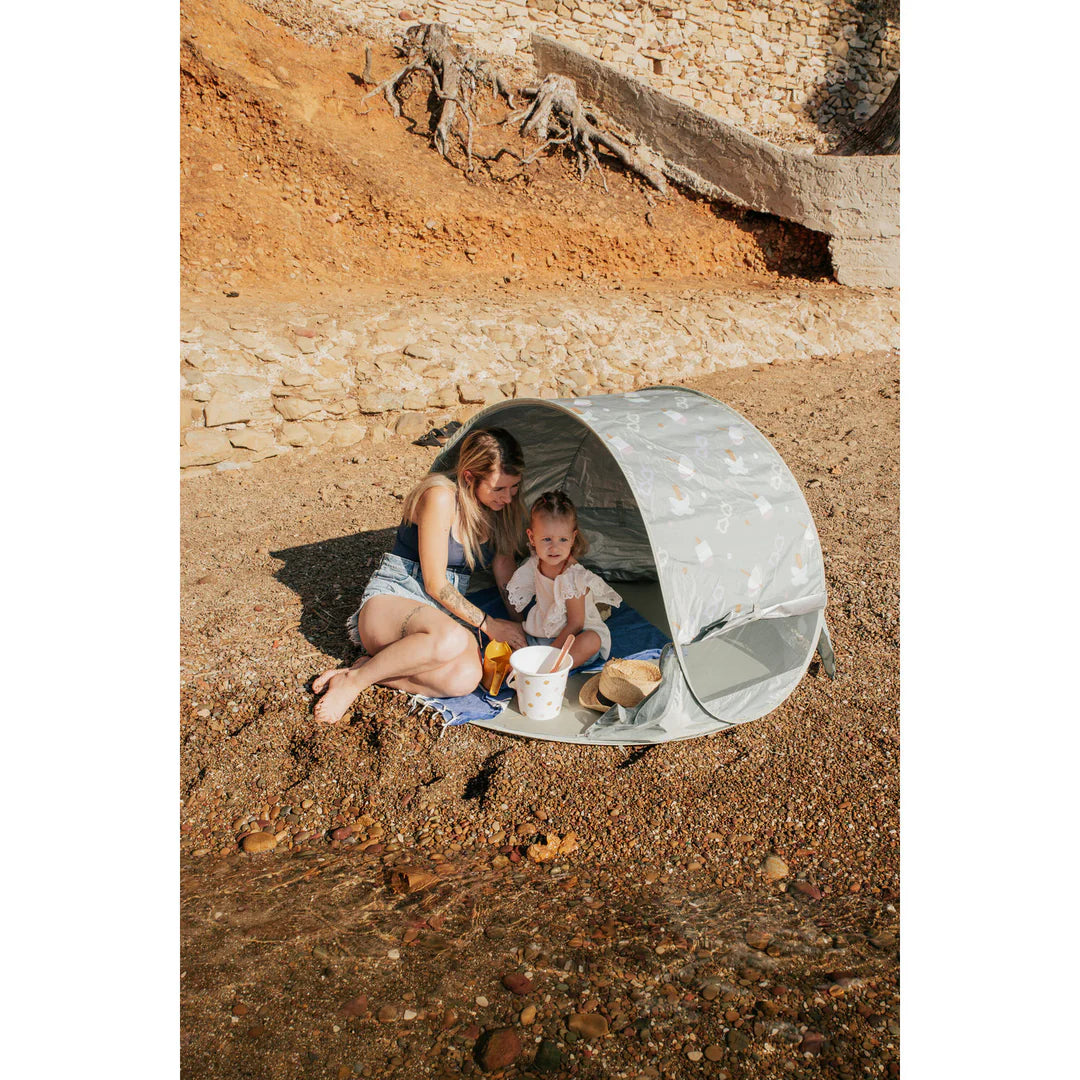 Beaba Breezy Solar Anti UV Tent - Seagrass