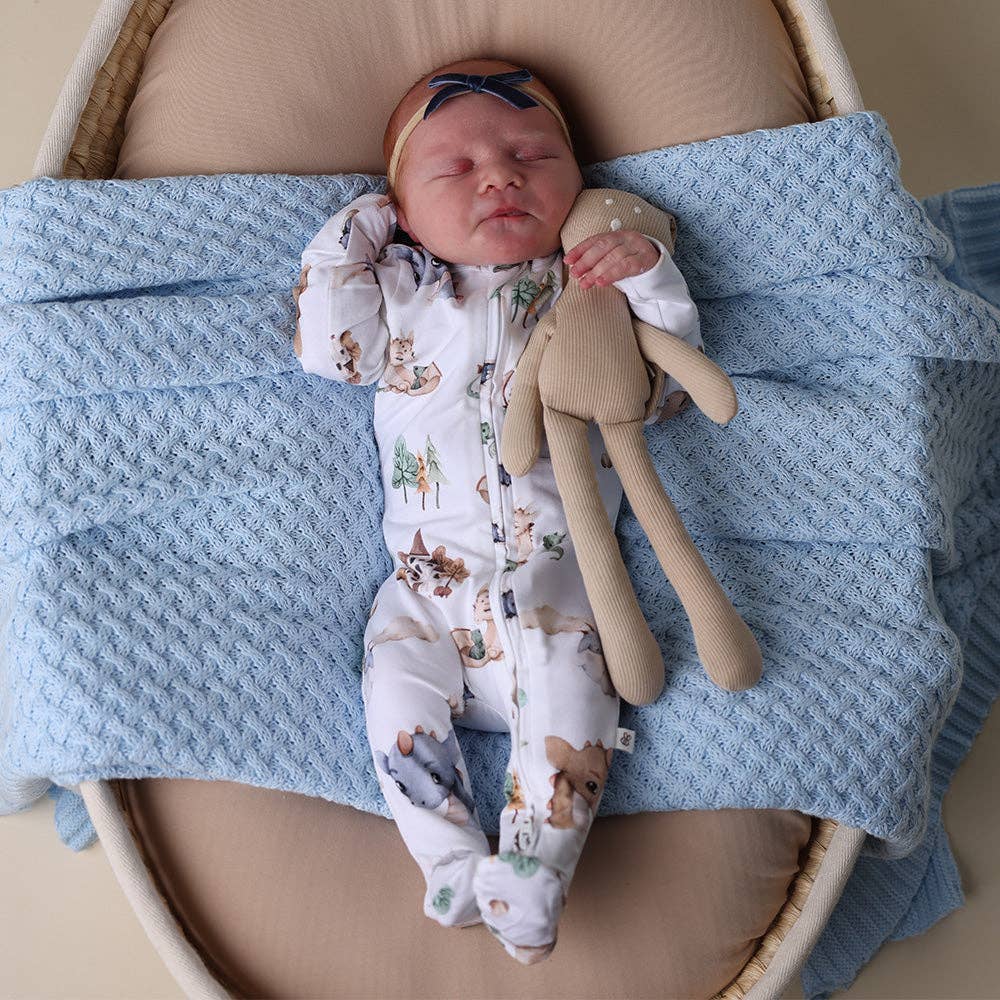 Snuggle Hunny - Dragon Organic Snuggle Sleepsuit Zip Footie - 0-3 Months (000) 