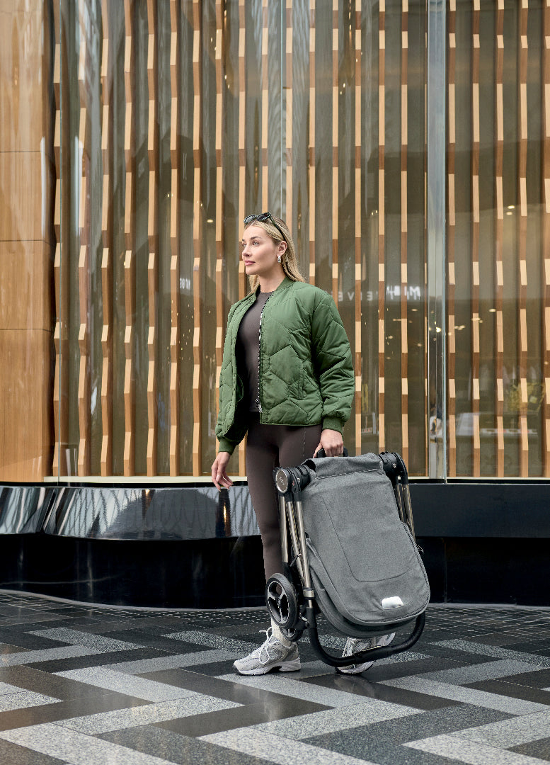 Mamas & Papas Strada Pram - Grey Melange - Tiny Tots Baby Store 