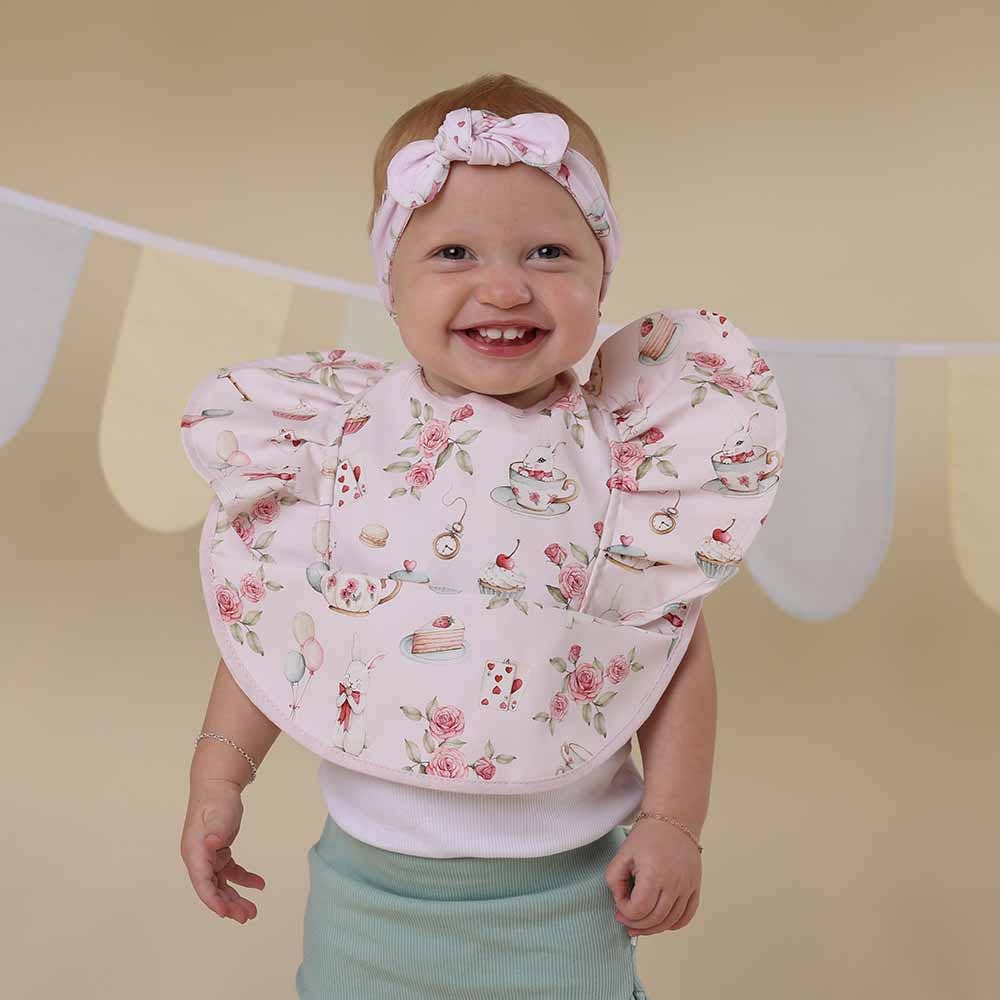 Snuggle Hunny - Alice’s Tea Party Frill Snuggle Bib 