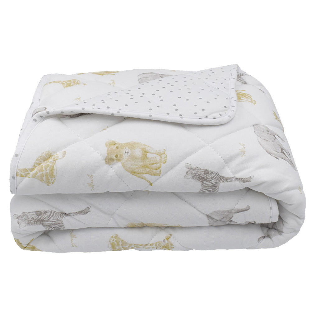 Living Textiles Quilted Cot Comforter - Tiny Tots Baby Store 