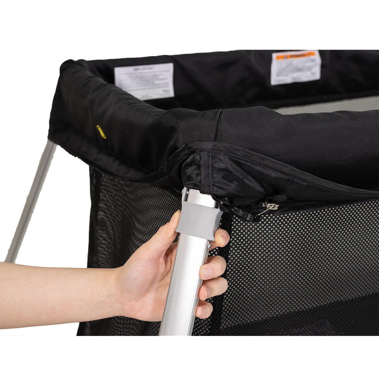 VeeBee Amado Portacot V22 Black - Tiny Tots Baby Store 