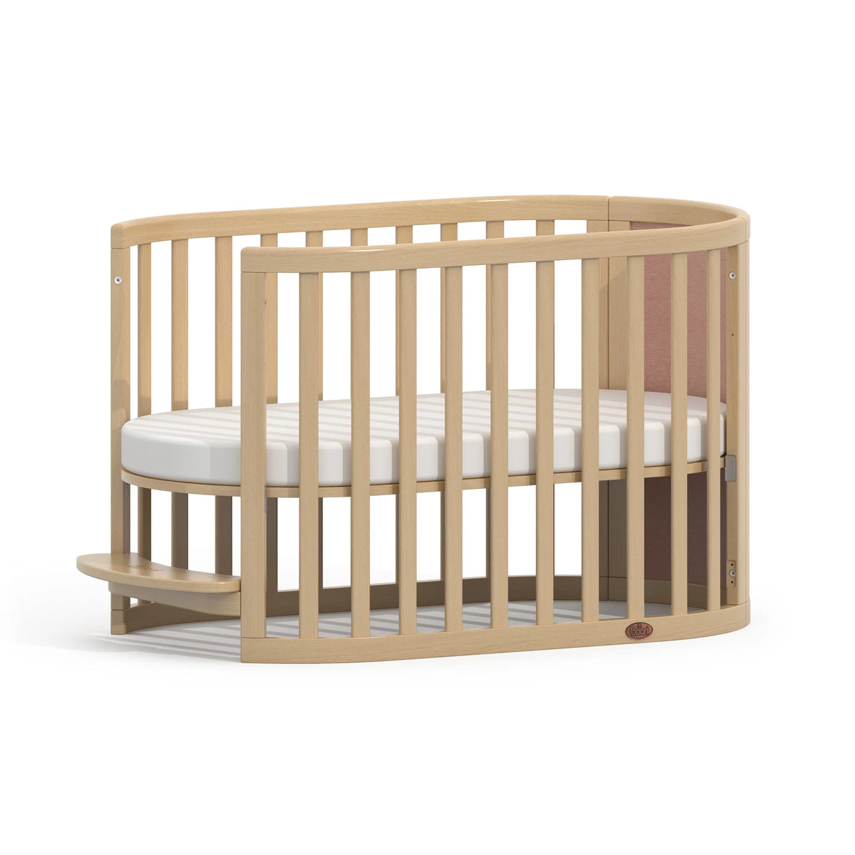 Eden Elite Oval Cot | Cherry & Beech