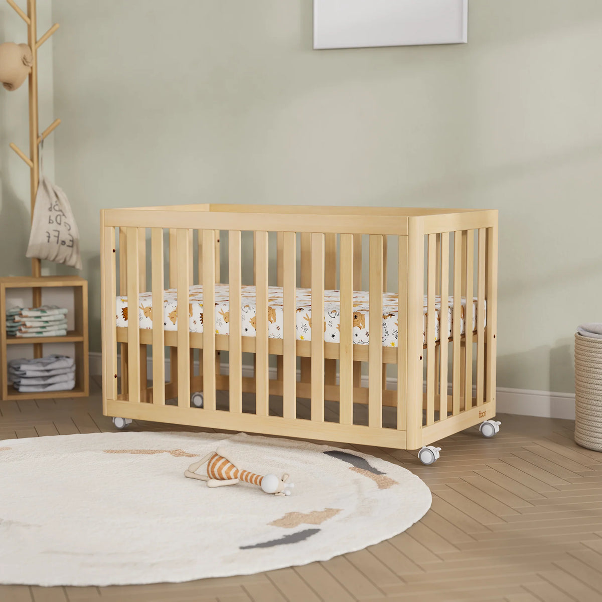 Boori Turin Compact Cot Only Option | Almond