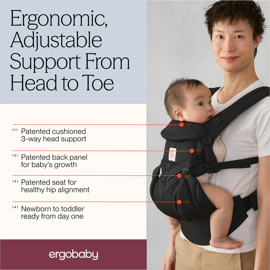 Ergobaby Omni 'Classic' Mesh Baby Carrier - ONYX BLACK