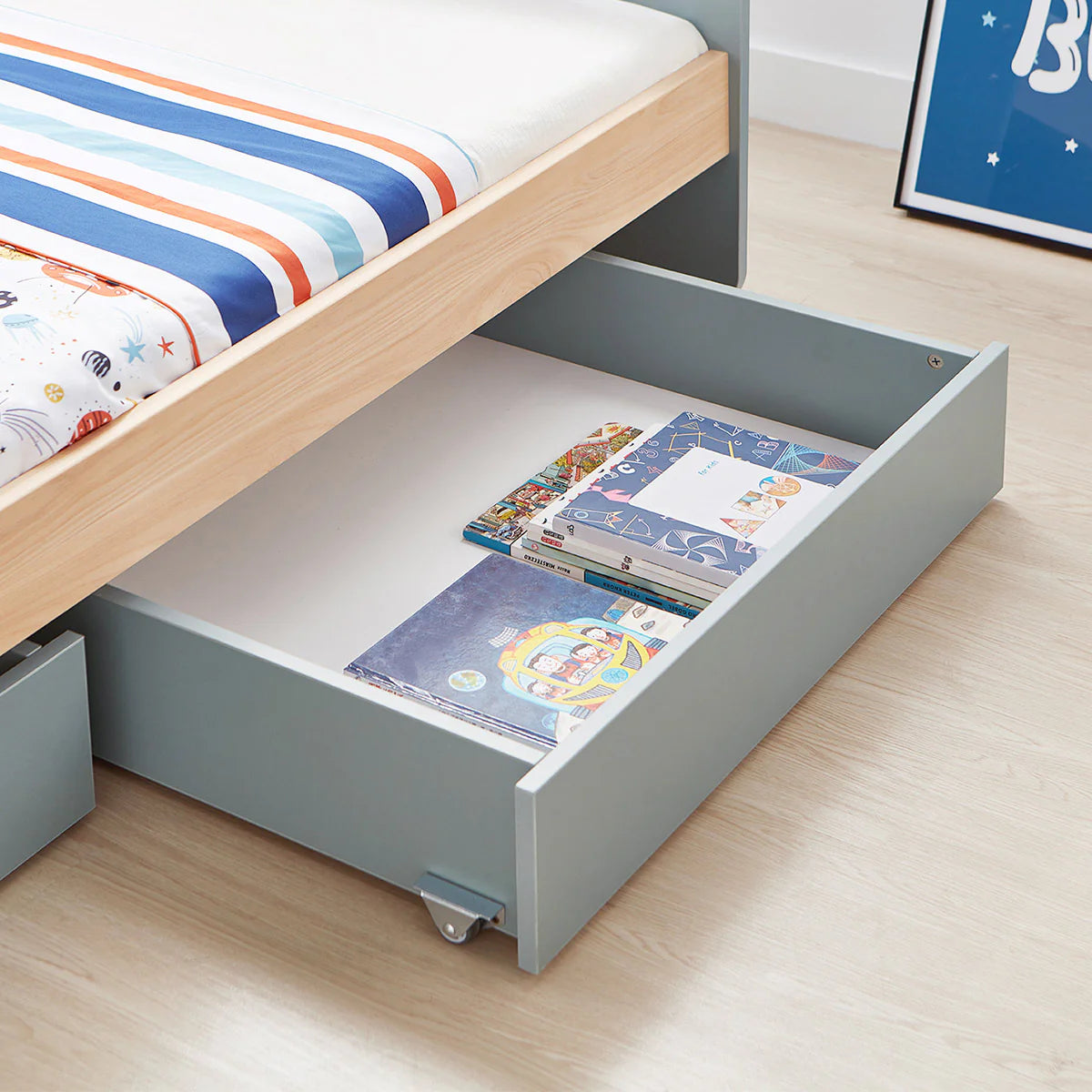 Boori Neat Under Bed Storage Drawer 2pk 